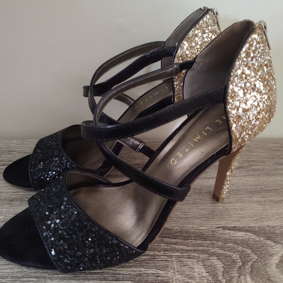 The Limited Gold Glitter Heels - Picture 5 of 8